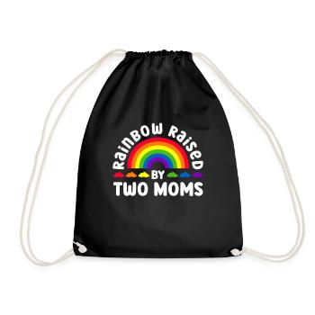 Gay Mom Lesbian Mothers Mothers Day - Drawstring Bag - black - Front