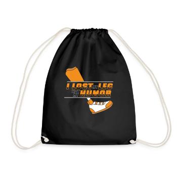J’ai perdu ma jambe, pas mon humour, des jambes artificielles, une jambe d’utilisateur - Sac de sport léger - noir - Devant
