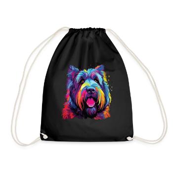 Aquarelles Colorées Bouvier des Flandres - Sac de sport léger - noir - Devant