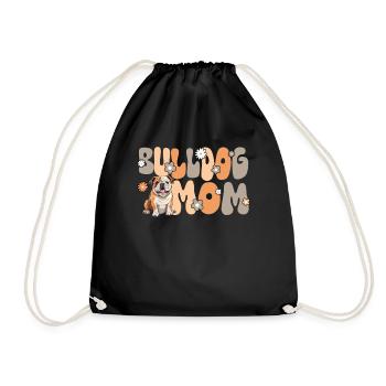 Bouledogue anglais Groovy Maman bouledogue anglais - Sac de sport léger - noir - Devant