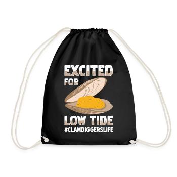 Mussels Seafood - Drawstring Bag - black - Front