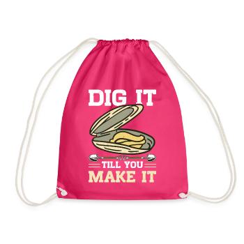 Moules Fruits de mer - Sac de sport léger - fuchsia - Devant