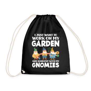 Jardinier Nains - Sac de sport léger - noir - Devant