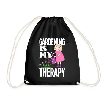Garten Therapie - Turnbeutel - Schwarz - Vorne