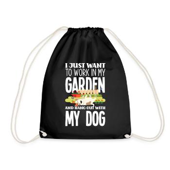 Garten Hunde - Turnbeutel - Schwarz - Vorne