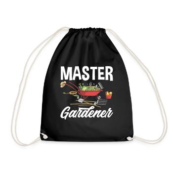 Garten Meister - Turnbeutel - Schwarz - Vorne