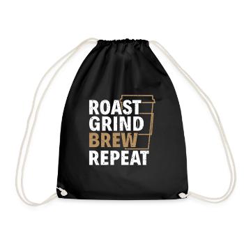 Répétition de l’infusion de mouture torréfiée - Barista Coffee Fans - Sac de sport léger - noir - Devant