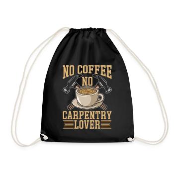 Amateur de menuiserie Pas de café Pas de menuiserie Amateur de café - Sac de sport léger - noir - Devant