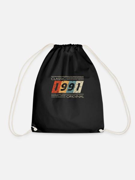 1991 Birthday Classic Original II - Drawstring Bag - black