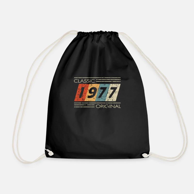 1977 Geburtstag Classic Original II - Turnbeutel - Schwarz
