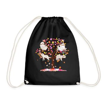 Chemise d’Halloween, suspendu maman paresseux automne Tee, - Sac de sport léger - noir - Devant