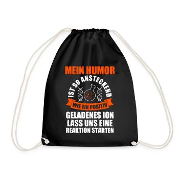 Chemist Science Physics Chemistry - Drawstring Bag - black - Front