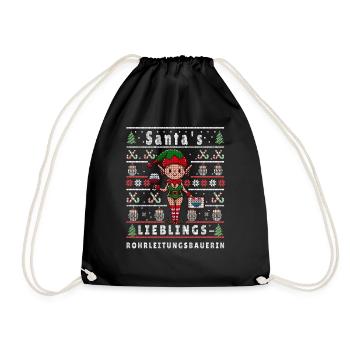 VILAIN NOËL PRÉFÉRÉ DU PÈRE NOËL - Sac de sport léger - noir - Devant