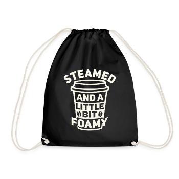 Cuit à la vapeur et un peu mousseux - Barista Coffee - Sac de sport léger - noir - Devant