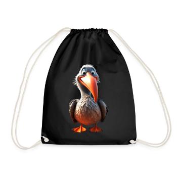 Pelican Waterfowl Pelican Gift Cute Pelicans - Drawstring Bag - black - Front