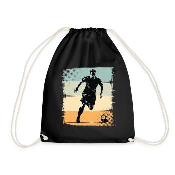 Football Joueurs de football - Sac de sport léger - noir - Devant