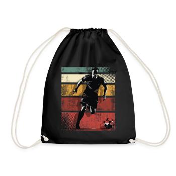 Joueurs de football - Sac de sport léger - noir - Devant