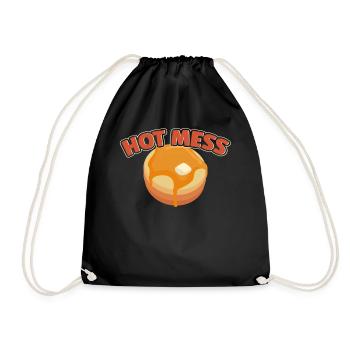 Pancake Lover Kids Chaud Mess - Sac de sport léger - noir - Devant