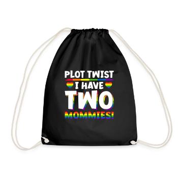 Homosexuell Mom Lesbisch Mütter Mütter Tag - Turnbeutel - Schwarz - Vorne