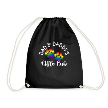 Gay Papa Allié Papa Fête des Pères - Sac de sport léger - noir - Devant