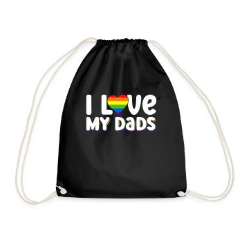 Gay Papa Allié Papa Fête des Pères - Sac de sport léger - noir - Devant