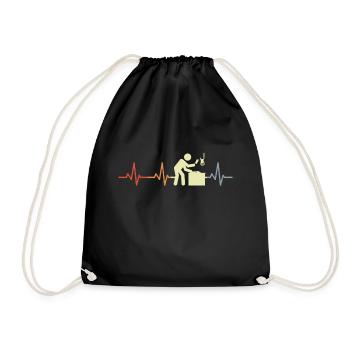 Boucher Stick Figure Heartbeat - Sac de sport léger - noir - Devant