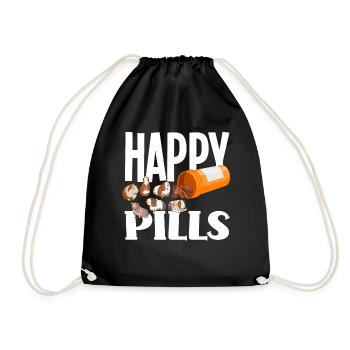 Guinea Pigs Cute Animals Rodents - Drawstring Bag - black - Front