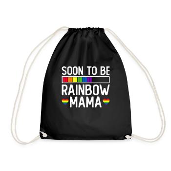 Gay Mom Lesbian Mothers Mothers Day - Drawstring Bag - black - Front