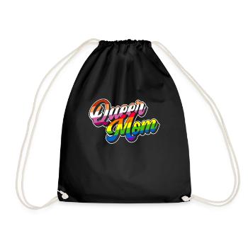 Gay Mom Lesbian Mothers Mothers Day - Drawstring Bag - black - Front