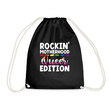 Gay Mom Lesbienne Mères Fête des mères - Sac de sport léger - noir - Devant