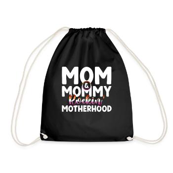 Gay Mom Lesbienne Mères Fête des mères - Sac de sport léger - noir - Devant