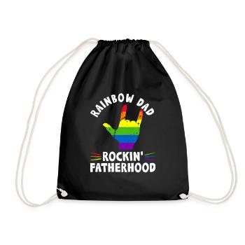 Gay Papa Allié Papa Fête des Pères - Sac de sport léger - noir - Devant