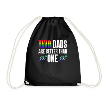 Gay Papa Allié Papa Fête des Pères - Sac de sport léger - noir - Devant