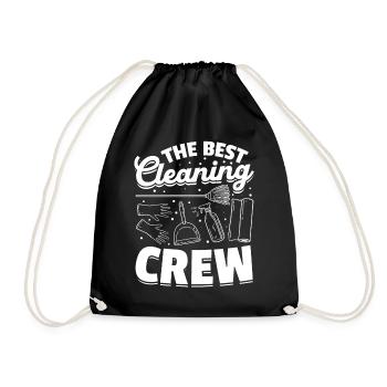 La meilleure équipe de nettoyage - Femme de ménage Concierge - Sac de sport léger - noir - Devant