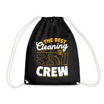 La meilleure équipe de nettoyage - Femme de ménage - Sac de sport léger - noir - Devant