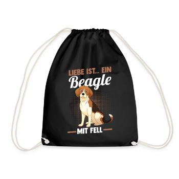 Chien Beagle - Sac de sport léger - noir - Devant
