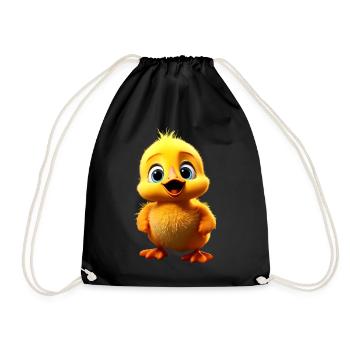 Canard Mignon Bébé Canard Poussin Canetons Canetons - Sac de sport léger - noir - Devant