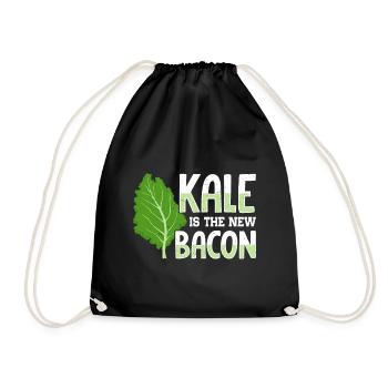 Kale Vegetarian Veganism - Drawstring Bag - black - Front