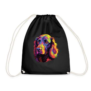 Aquarelle coloré Boykin Spaniel - Sac de sport léger - noir - Devant