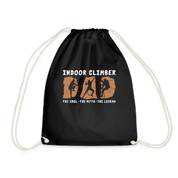 Indoor Climber Dad The Idol The Myth Climbing Wall - Turnbeutel - Schwarz - Vorne
