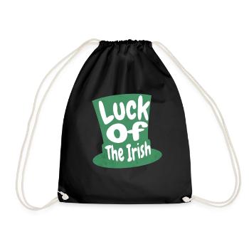 Irish Luck Embrace Celtic Charm & Tradition - Drawstring Bag - black - Front