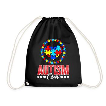 Chemise de sensibilisation à l’autisme, Autism Crew Tee, - Sac de sport léger - noir - Devant