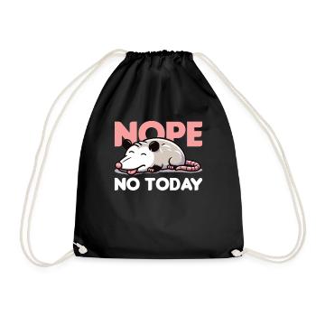 Non, pas aujourd’hui, opossum - Sac de sport léger - noir - Devant