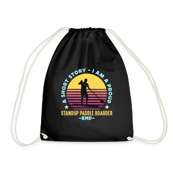 StandUp Paddle Boarder A Short Story Paddleboarder - Turnbeutel - Schwarz - Vorne