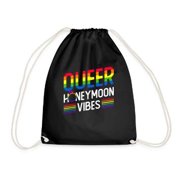 Gay Pride Wedding Gay Marriage - Drawstring Bag - black - Front