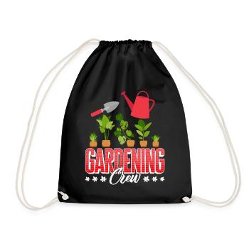 Chemise de jardin, jardinage équipe plantes pelle - Sac de sport léger - noir - Devant