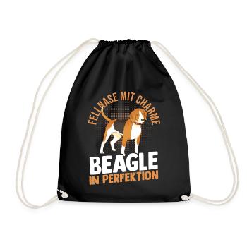 Chien Beagle - Sac de sport léger - noir - Devant