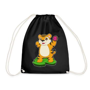 Beignet tigré - Sac de sport léger - noir - Devant