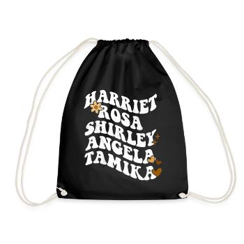 Rétro Groovy Pride Harriet Rosa Shirley Angela - Sac de sport léger - noir - Devant