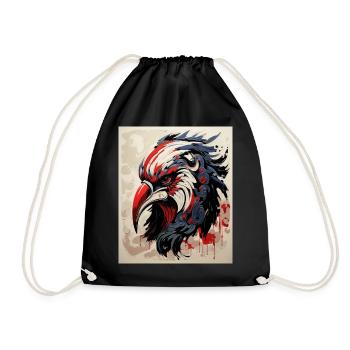 Japanische Kunst Japanischer Holzschnitt Kunstdruck Kabuki - Turnbeutel - Schwarz - Vorne